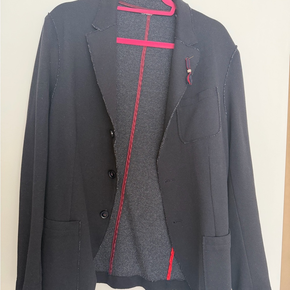 Scotch & Soda Navy Blazer with Red Trim